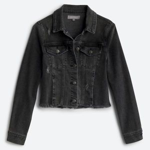 Loretta Frayed Hem Denim Jacket